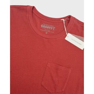 Outerknown Mens Medium Groovy T Shirt Salmon Organic Cotton New‎ W/Tag